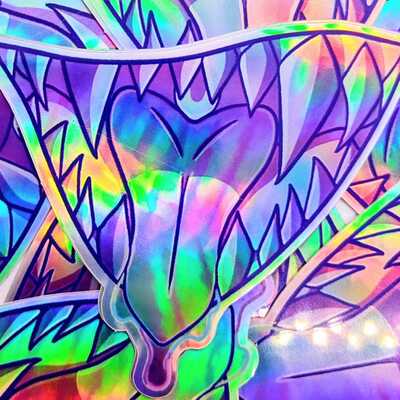 Want a bite holo sticker