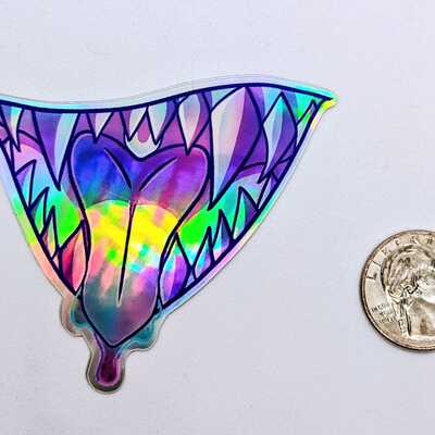 Want a bite holo sticker