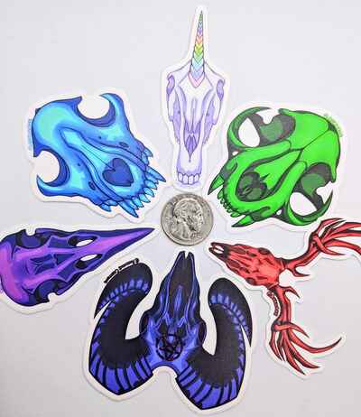 Animal Skull Stickers
