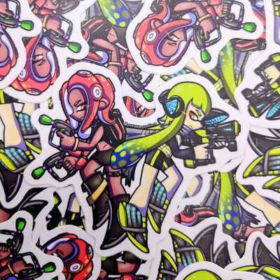 Splat attack sticker