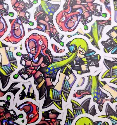 Splat Attack Sticker