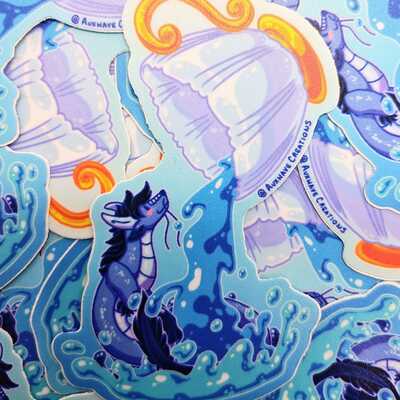 Dragon drinks logo sticker