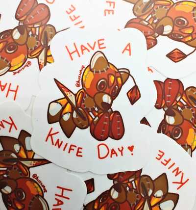 Have a Knife Day Sticker