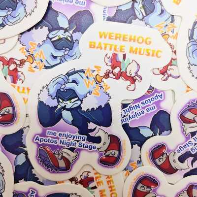 Battle music sticker