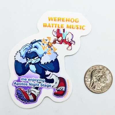 Battle music sticker