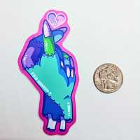 Zombie Heart Sticker - Thumbnail 1