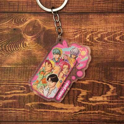 "soda pop" k-pop demon hunter keychain