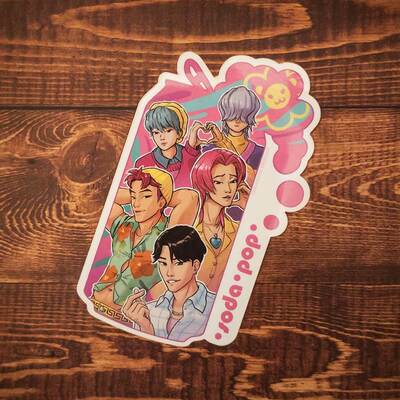 "soda pop" k-pop demon hunter sticker