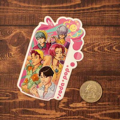 "soda pop" k-pop demon hunter sticker