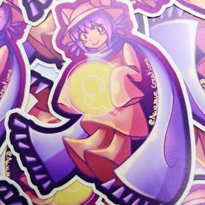 One shot glow in the dark sticker