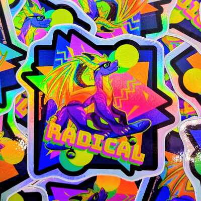 Radical holographic sticker