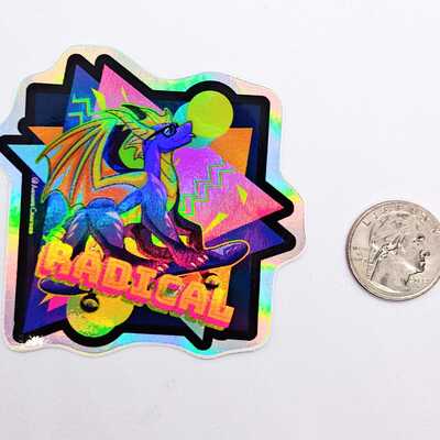 Radical holographic sticker