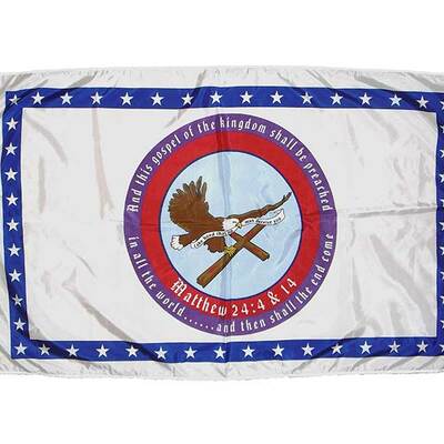 3’ x 5’ flag w/grommets (old art)