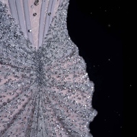  Handmade Light Pink Strapless Prom Dress – Long Sequined Lace Evening Gown for Parties, Receptions & Engagements - Thumbnail 6