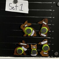 Five Hand-Painted Magnets (Set 1) - Thumbnail 1