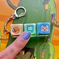 Adventure Friends Keycap Fidget Keychain - Thumbnail 1