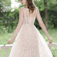 Lovely A-Line Lace Short Prom Party Dress - Thumbnail 1