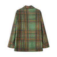 Fashionable and elegant plaid suit jacket - Thumbnail 2