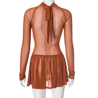 Fashionable see-through hollowed-out hip dress - Thumbnail 2