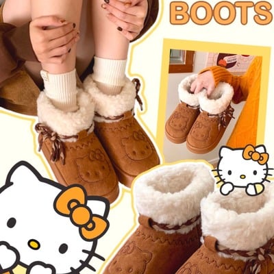 Cute kitty snow boots
