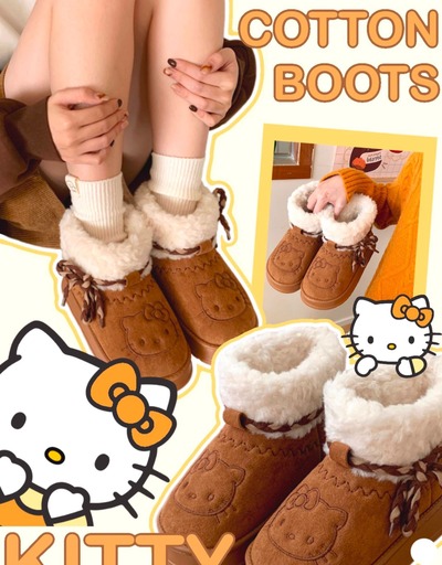 Cute Kitty Snow Boots