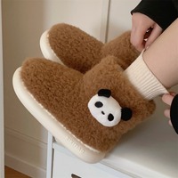 Fuzzy Panda Snow Boots - Thumbnail 1