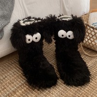 Fluffy Cartoon Socks Mop - Thumbnail 2