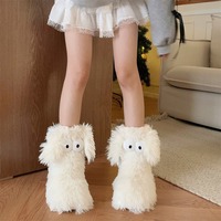 Fluffy Cartoon Socks Mop - Thumbnail 1