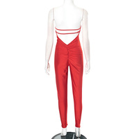 Sexy tube-top tights with a backless jumpsuit - Thumbnail 3