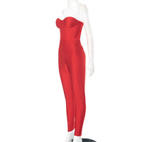 Sexy tube-top tights with a backless jumpsuit - Thumbnail 4