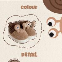 Cute Snail Plush Slippers - Thumbnail 6