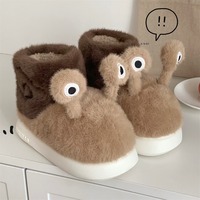 Cute Snail Plush Slippers - Thumbnail 4