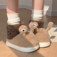 Cute Snail Plush Slippers - Thumbnail 1