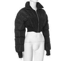 Short warm cardigan padded jacket - Thumbnail 4