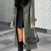 Luxury Leather Jacket with Fur Trim – Timeless Style & Warmth - Thumbnail 1