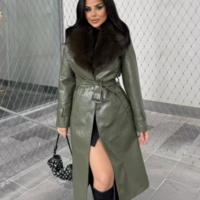 Luxury Leather Jacket with Fur Trim – Timeless Style & Warmth - Thumbnail 2