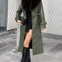 Luxury Leather Jacket with Fur Trim – Timeless Style & Warmth - Thumbnail 3