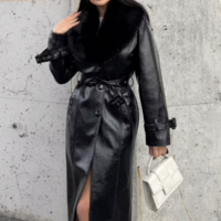 Luxury Leather Jacket with Fur Trim – Timeless Style & Warmth - Thumbnail 4