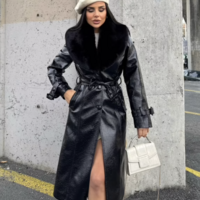 Luxury Leather Jacket with Fur Trim – Timeless Style & Warmth - Thumbnail 5