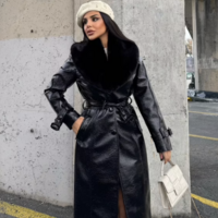 Luxury Leather Jacket with Fur Trim – Timeless Style & Warmth - Thumbnail 6