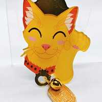 Foil Acrylic Pin - Lucky Cat - Thumbnail 3