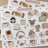 Cozy Gaming - Yellow Sticker Sheet - Thumbnail 1