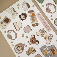 Cozy Gaming - Yellow Sticker Sheet - Thumbnail 2
