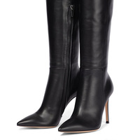Large black arrow loose fit over-the-knee boots - Thumbnail 2