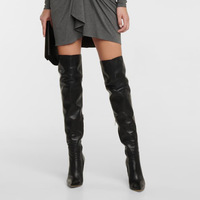 Large black arrow loose fit over-the-knee boots - Thumbnail 4