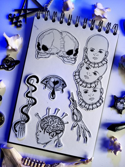 Mental Sticker Set ( 6 stickers)