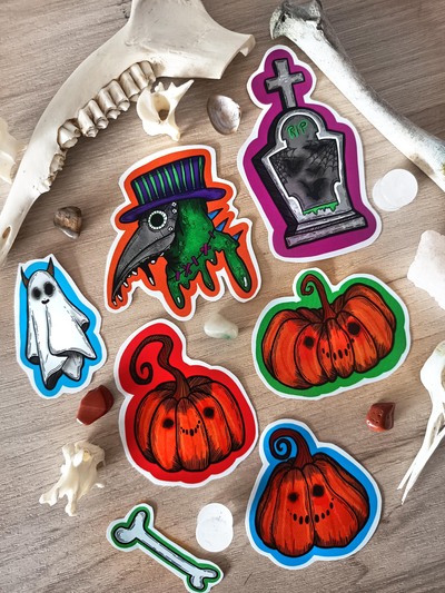 Happy Halloween Sticker Set (6 Pieces)