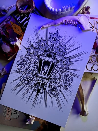 Big Print: Ghostly Lantern