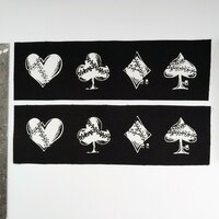 Alice in Wonderland Kawaii Goth Sew-on Patches Set Collections - Thumbnail 4
