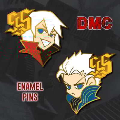 Dmc enamel pins